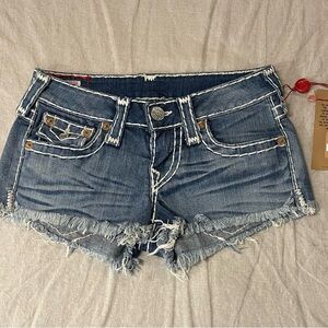 True Religion Joey Cut Off Short Size 25